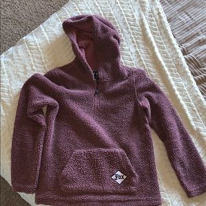 Plum Fox Sherpa hoodie